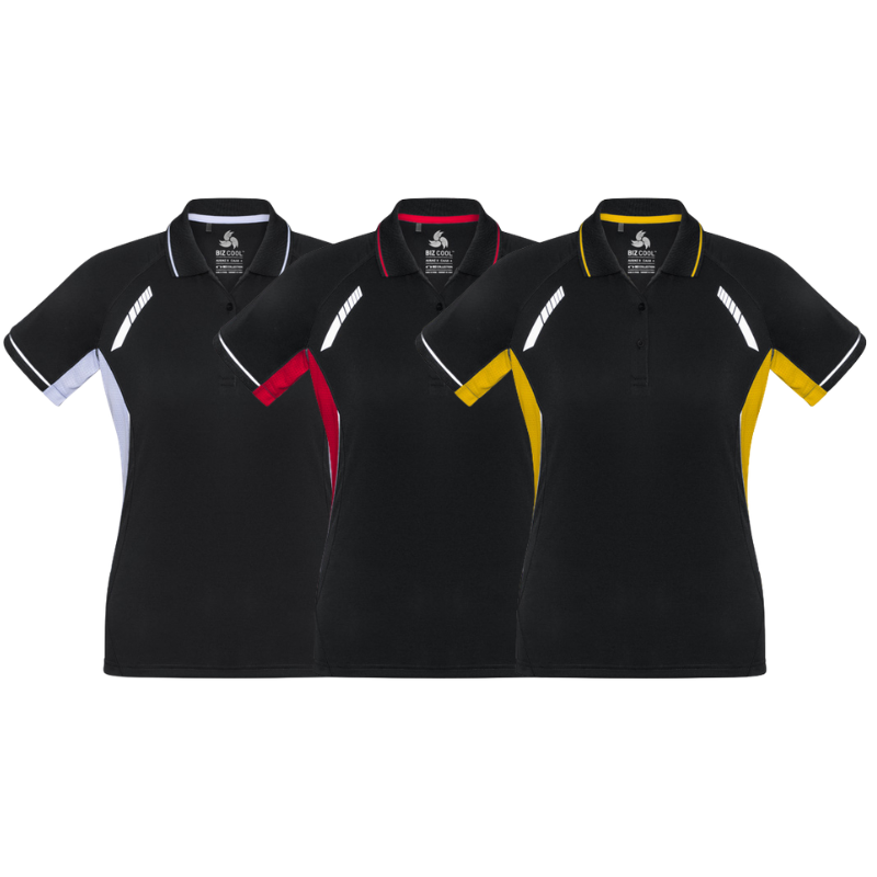 Biz Collection P700LS Renegade Ladies Polo - Black