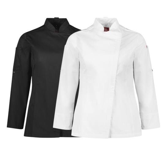 Yes!Chef CH330LL Womens Alfresco L/S Chef Jacket