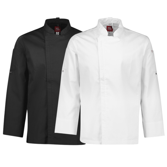 Yes!Chef CH330ML Mens Alfresco L/S Chef Jacket