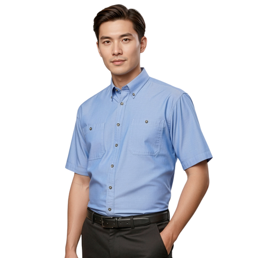 Biz Collection SH113 Mens Chambray S/S Shirt