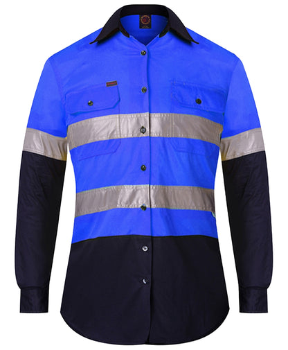 Ritemate Ladies Open Front L/S 3M Tape RM208V2R
