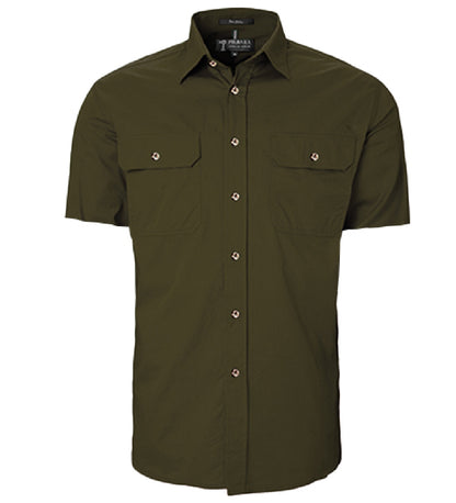 Pilbara RM500BTS Mens Open Front S/S Shirt