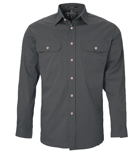 Pilbara RM500BT Mens Open Front L/s Shirt 2XS-XL