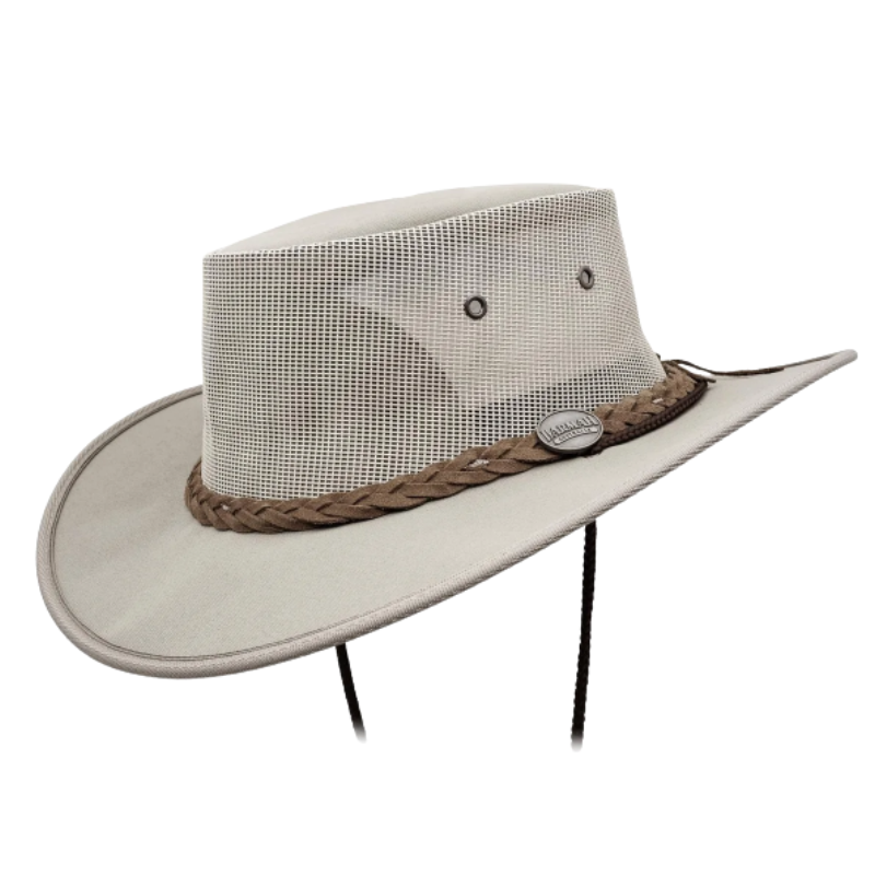 Barmah Hats 1057KH Canvas Drover Hat Khaki