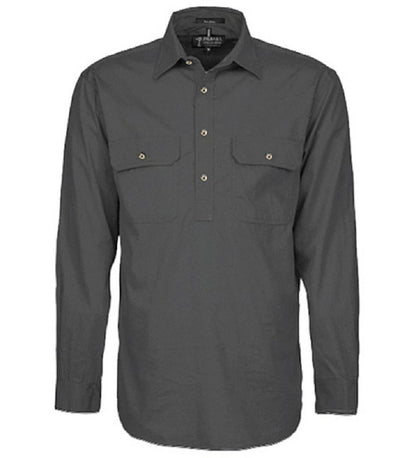 Pilbara RM200CF Men's Closed Front L/s Shirt 6XL
