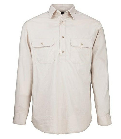 Pilbara RM200CF Men's Closed Front L/s Shirt 6XL