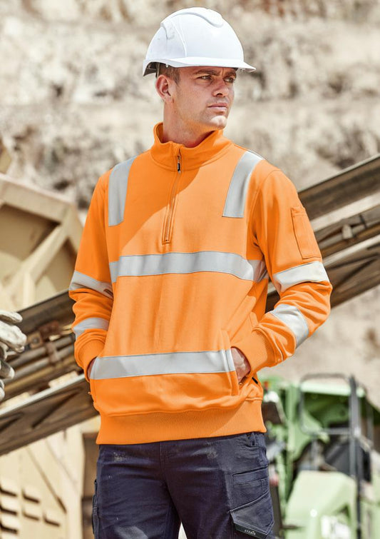 ZT640 Unisex Hi Vis VIC Rail 1/4 Zip Pullover