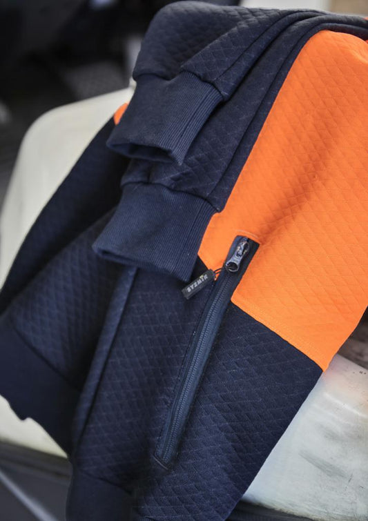 ZT477 Unisex Hi Vis Textured Jacquard Hoodie
