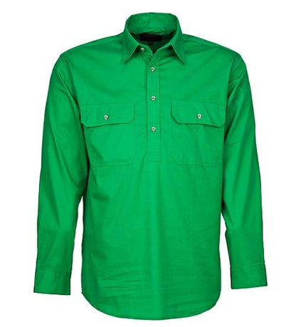 Pilbara RM200CF Men's Closed Front L/s Shirt 6XL