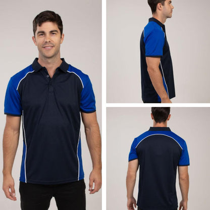 Be Seen BSP2050 Men's Cooldry Pique Knit Polo
