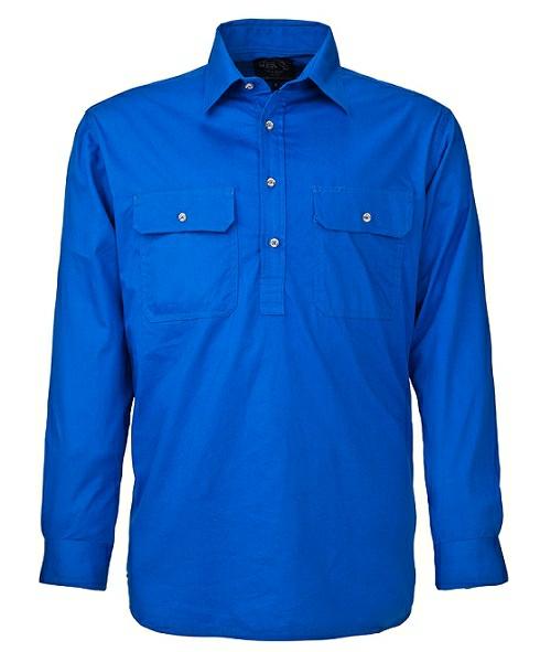 Pilbara RM200CF Men's Closed Front L/s Shirt 6XL