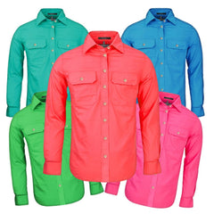 Pilbara RM600BT Women's Open Front L/S Shirt 18-24