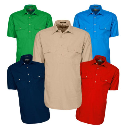Pilbara RM200CFS Closed Front Short Sleeve Shirt