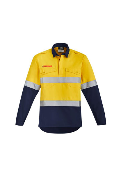 ZW143 Mens Orange Flame HiVis C/F Hoop Taped