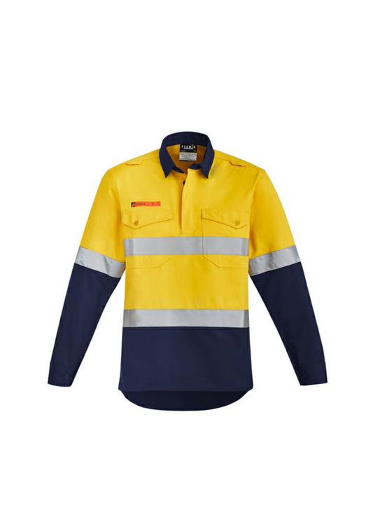 ZW143 Mens Orange Flame HiVis C/F Hoop Taped