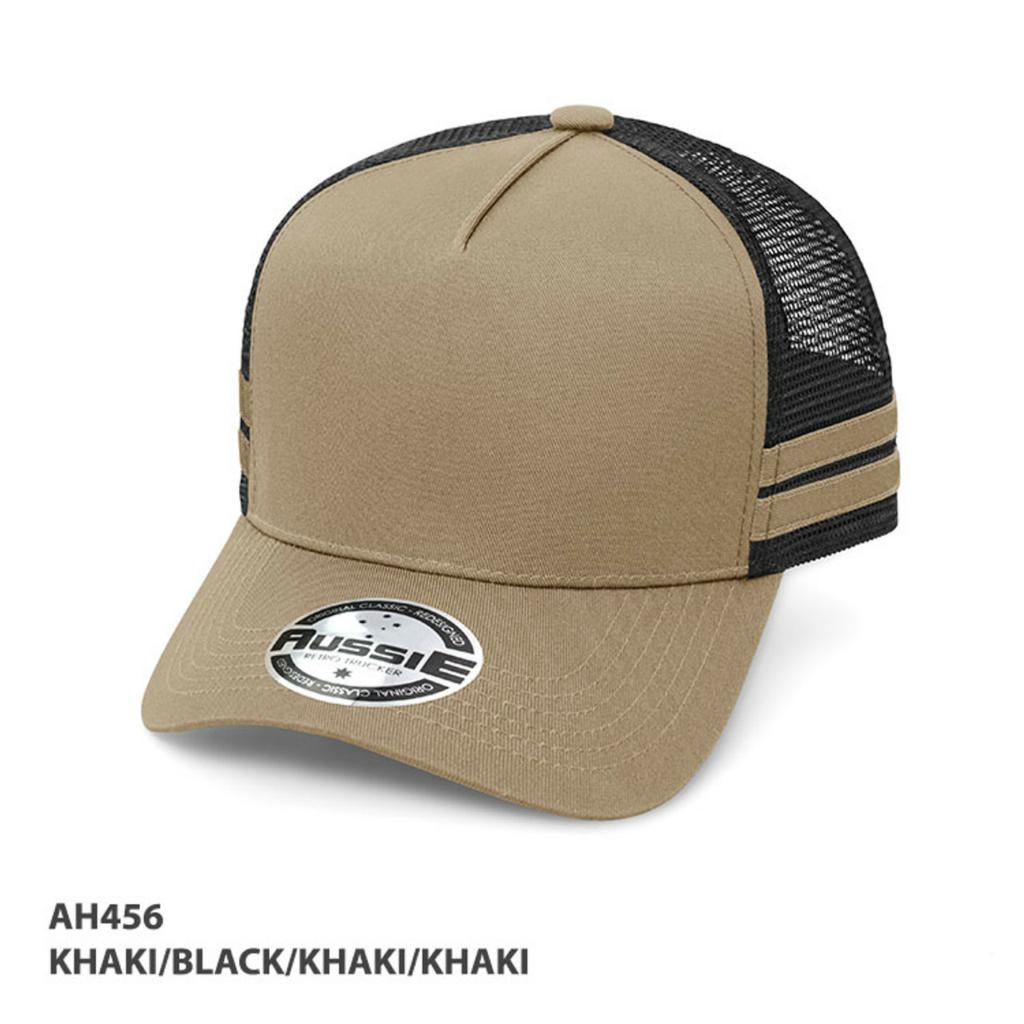 Grace Collection AH456 A-Frame Striped Trucker Cap- QTY 25