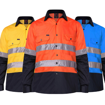 Ritemate Open Front L/S Vented 3M Tape RM107V2R