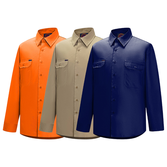 Ritemate Vented Open Front  Shirt RM108V3