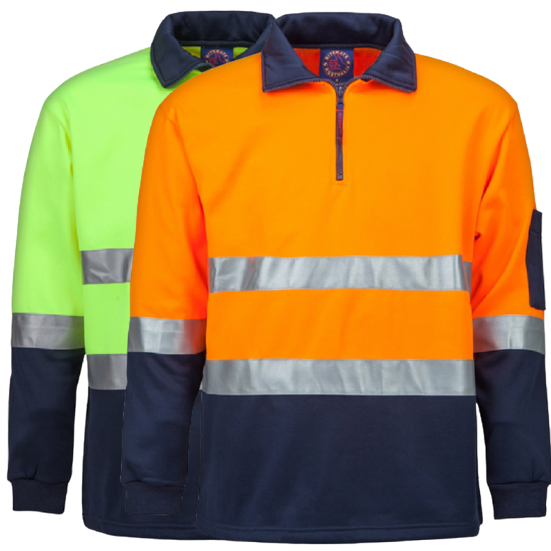 RiteMate RM6012R Half Zip Fleecy Pullover w/tape