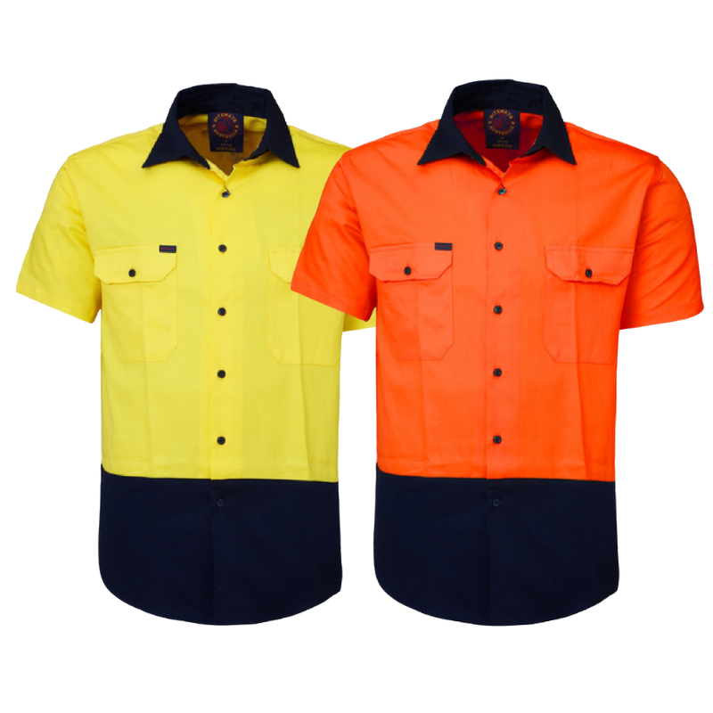 Ritemate Open Front RM1050S Short Sleeve Shirt