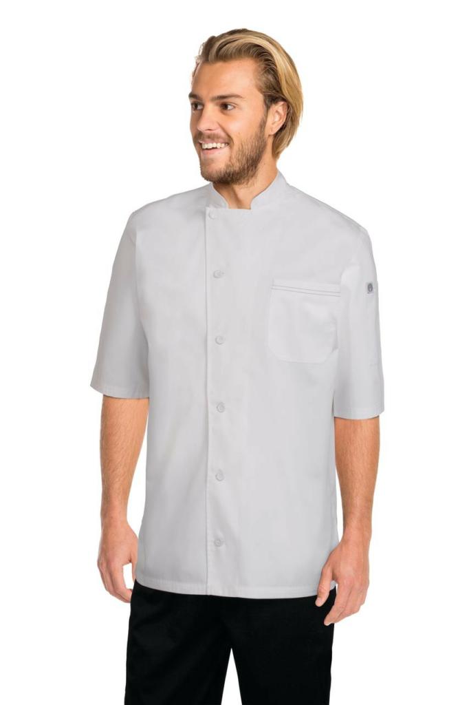 Chef Works V-Series Mens Grey Valais Chef Jacket - Thread and Ink Workwear
