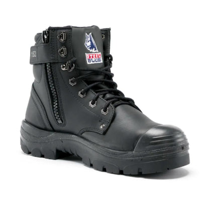 Steel Blue Boots 332152 Lace/Zip Bump Cap Safety - Thread and Ink Workwear