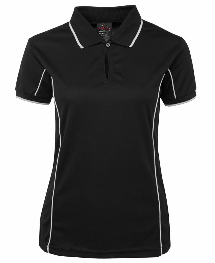 JB's Wear 7LPIB/N Ladies Piping Polo - Thread and Ink Workwear