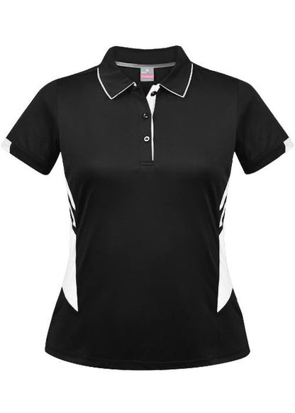 Aussie Pacific 2311 Ladies Tasman Polo - Black - Thread and Ink Workwear