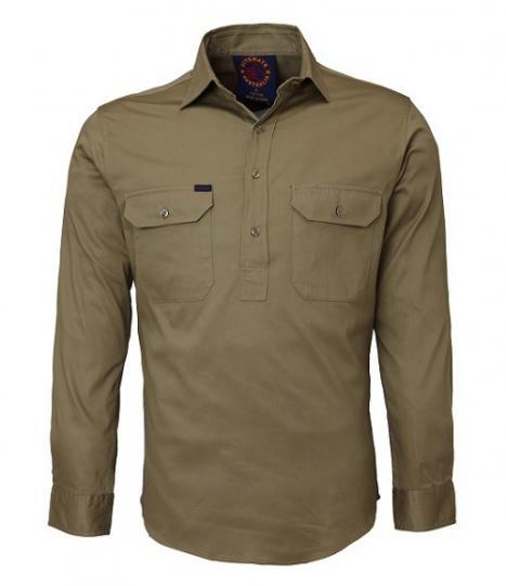 Ritemate Closed Front RM100CF Long Sleeve Shirt - Thread and Ink Workwear