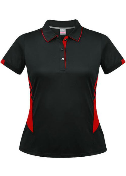 Aussie Pacific 2311 Ladies Tasman Polo - Black - Thread and Ink Workwear