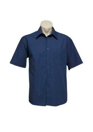 Biz Collection SH817 Mens Micro Check Short Sleeve - Thread and Ink Workwear