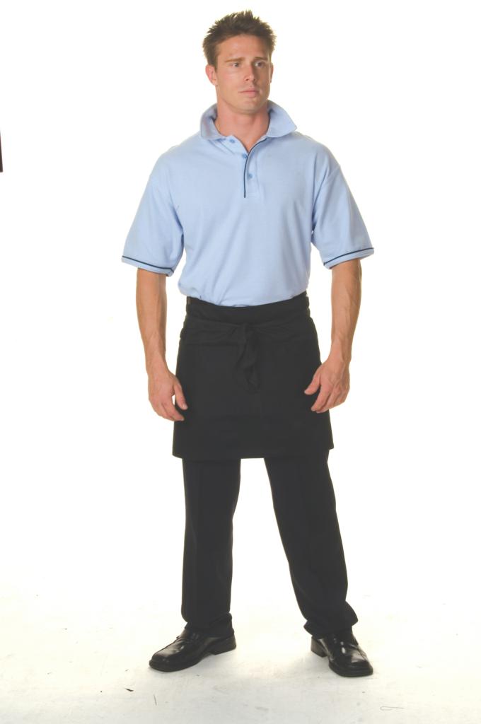 DNC 2111 Polyester Cotton Short Apron W/ Pocket - Thread and Ink Workwear