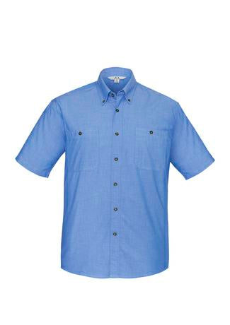 Biz Collection SH113 Mens Chambray S/S Shirt - Thread and Ink Workwear