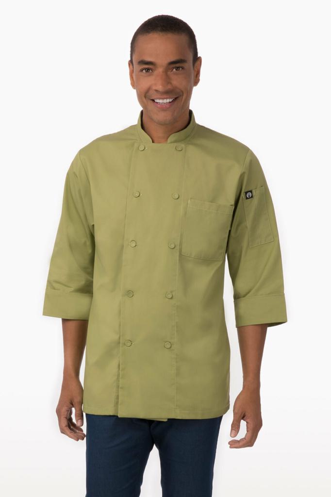 Chef Works Basic 3/4 Sleeve Mens Chef Jacket - Thread and Ink Workwear