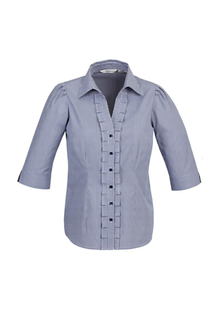Biz Collection S267LT Ladies Edge 3/4 Sleeve Shirt - Thread and Ink Workwear