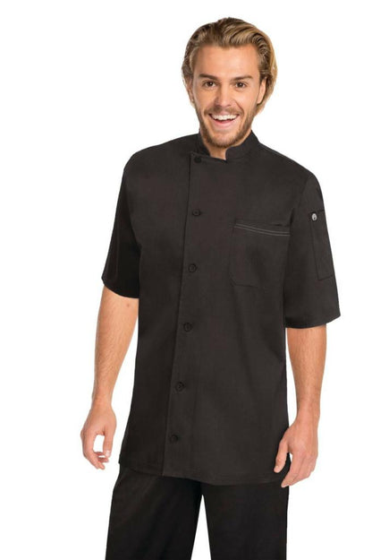 Chef Works V-Series Mens Grey Valais Chef Jacket - Thread and Ink Workwear
