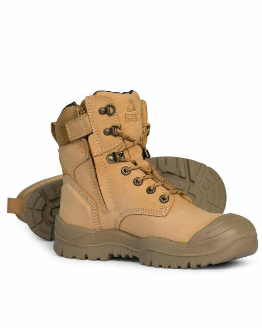 Mongrel Boots 561050 Wheat High Ankle Zip Sider - Thread and Ink Workwear