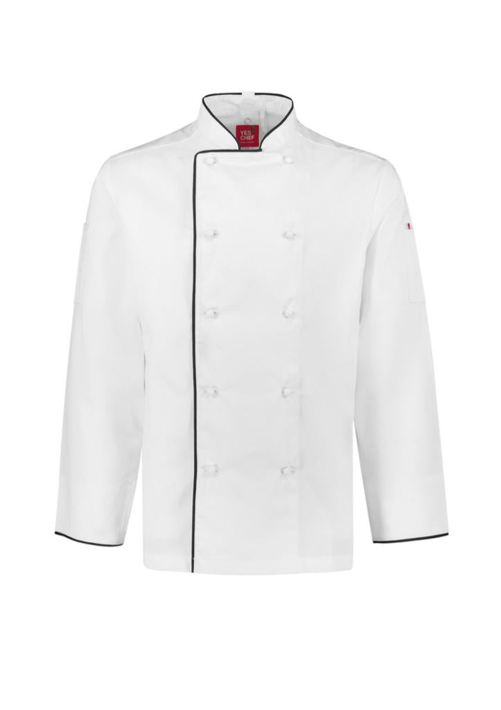 Biz Collection CH230ML Al Dente Mens Chef Jacket - Thread and Ink Workwear
