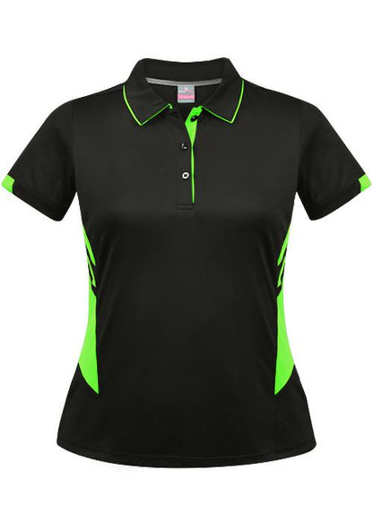 Aussie Pacific 2311 Ladies Tasman Polo - Black - Thread and Ink Workwear