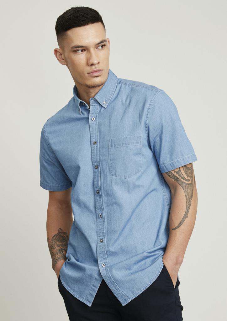 Biz Collection S017MS Indie Mens S/S Shirt - Thread and Ink Workwear
