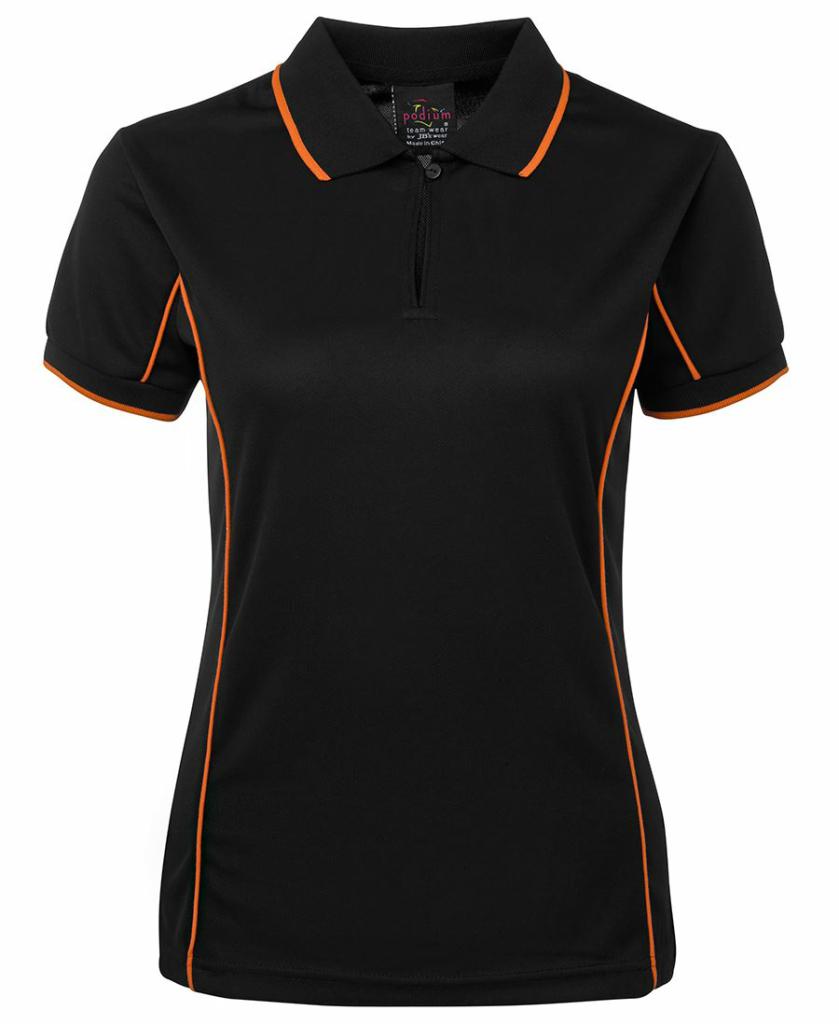 JB's Wear 7LPIB/N Ladies Piping Polo - Thread and Ink Workwear