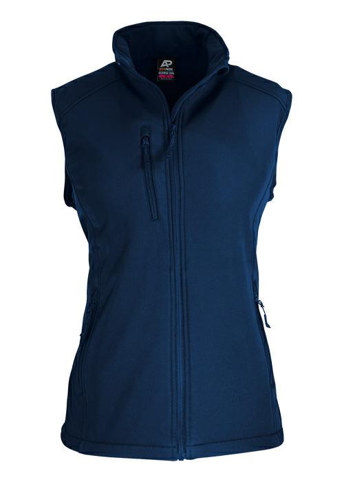 Aussie Pacific 2515 Ladies Olympus Vest Black&Navy - Thread and Ink Workwear