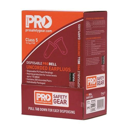 Pro Choice EPYU Probell Uncorded Earplugs BOX 200 - Thread and Ink Workwear