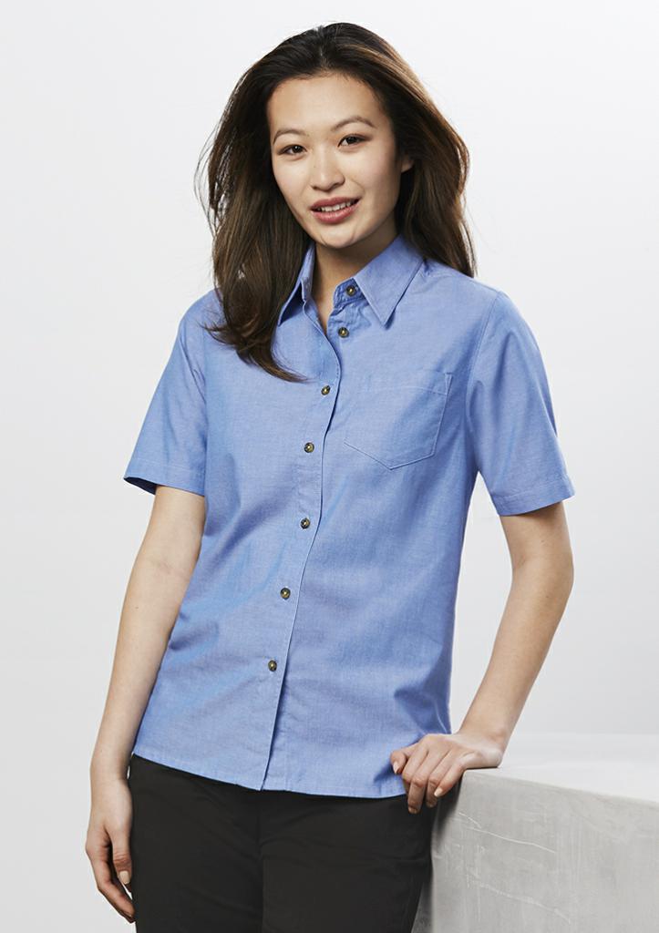 Biz Collection LB6200 Ladies Chambray S/S Shirt - Thread and Ink Workwear