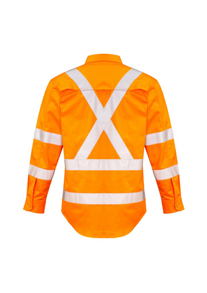 Syzmik Mens Hi-Vis Cross Back Taped Shirt ZW690 - Thread and Ink Workwear
