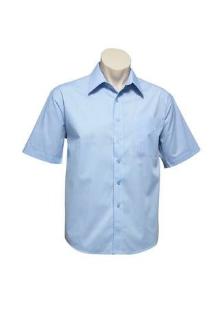 Biz Collection SH817 Mens Micro Check Short Sleeve - Thread and Ink Workwear