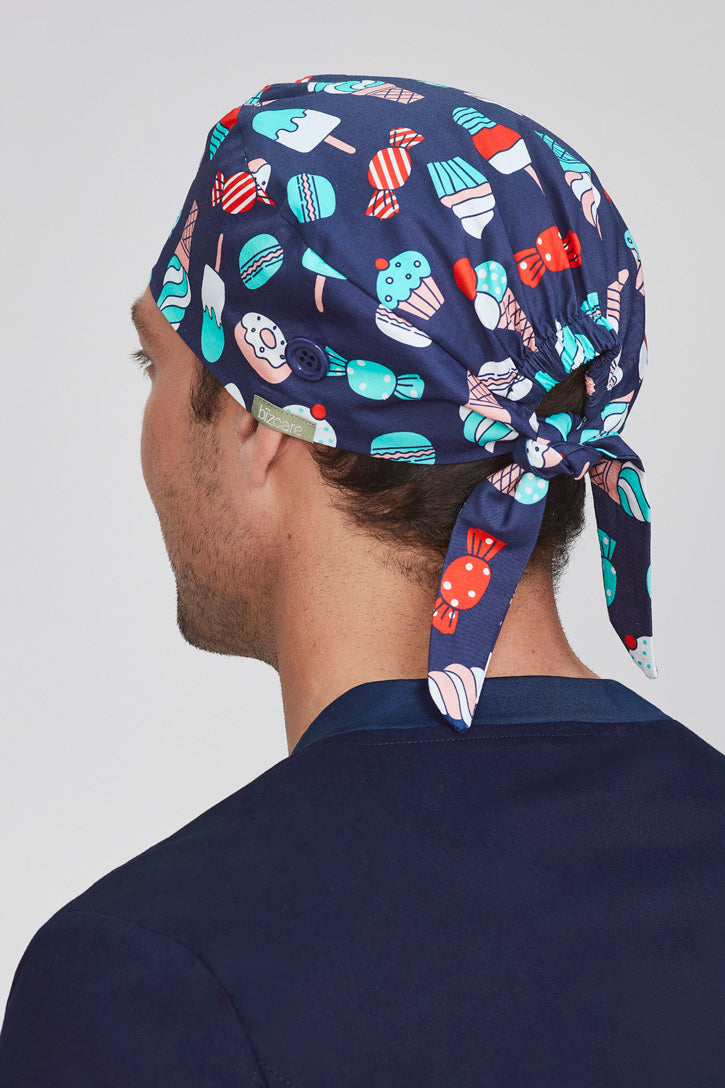 Biz Care CSC245U Unisex Printed Scrub Cap - Thread and Ink Workwear
