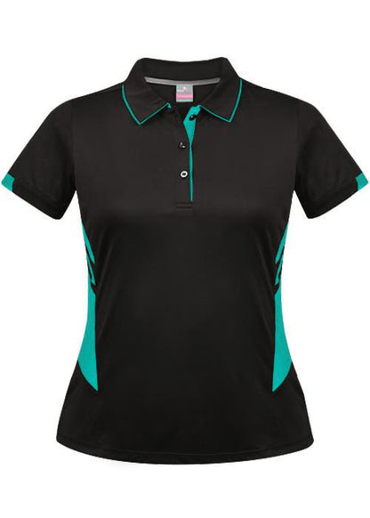 Aussie Pacific 2311 Ladies Tasman Polo - Black - Thread and Ink Workwear