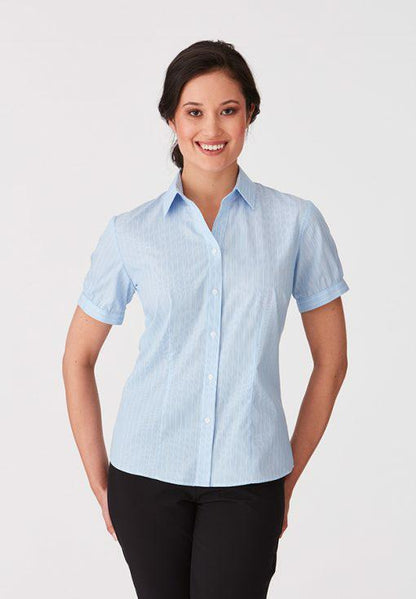 City Collection 2104 Ladies Shadow Stripe S/S - Thread and Ink Workwear