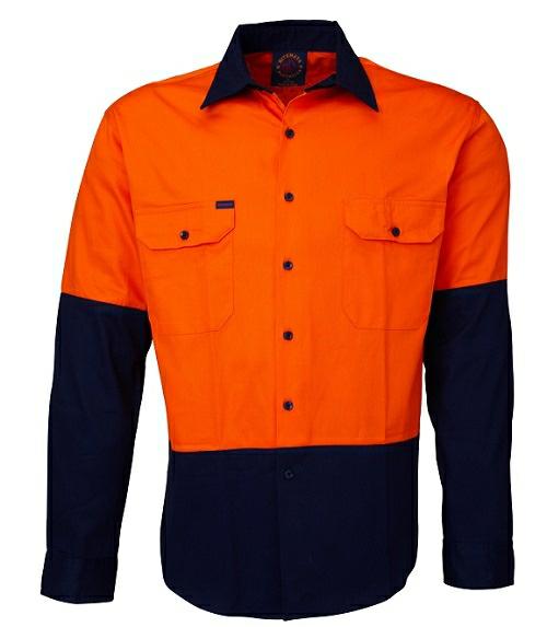 Ritemate Open Front RM1050 Long Sleeve Shirt - Thread and Ink Workwear